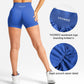Scrunch Butt Workout Shorts Women 3.5" Seamless V Cross Waist Sport Gym Amplify Shorts