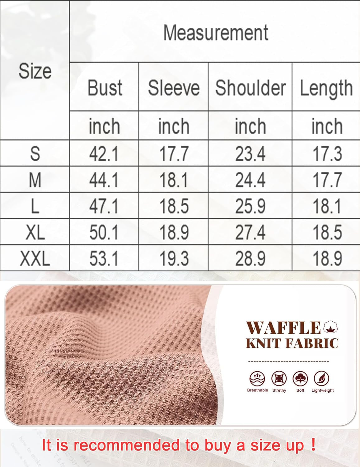 Women Long Sleeve Tops Waffle Knit Shirts Fashion Cropped Top Casual V Neck T Shirts