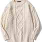 Womens Oversized Sweaters Cable Knit Long Sleeve Loose Casual Pullover Sweater