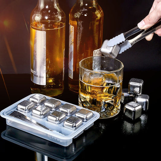 Stainless Steel Ice Cubes Set