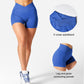 Scrunch Butt Workout Shorts Women 3.5" Seamless V Cross Waist Sport Gym Amplify Shorts